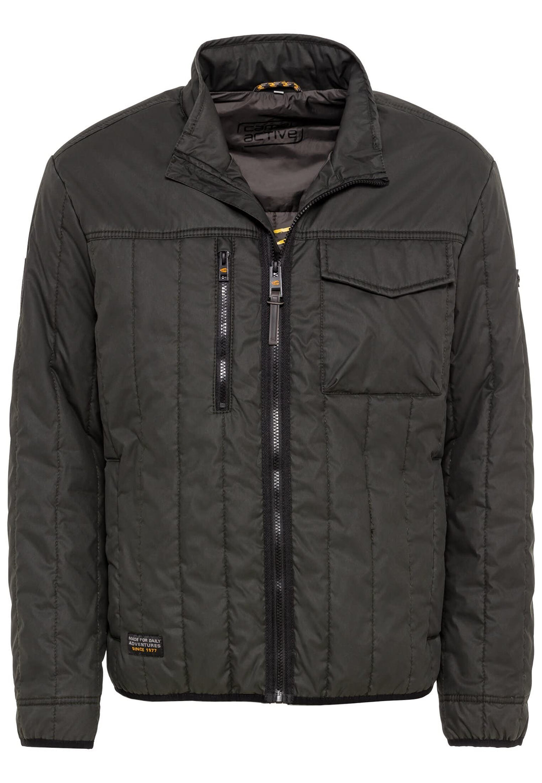 camel active Herren Stepp-Blouson mit Stehkragen 26 Dunkelgrün, 26 Dunkelgrün
