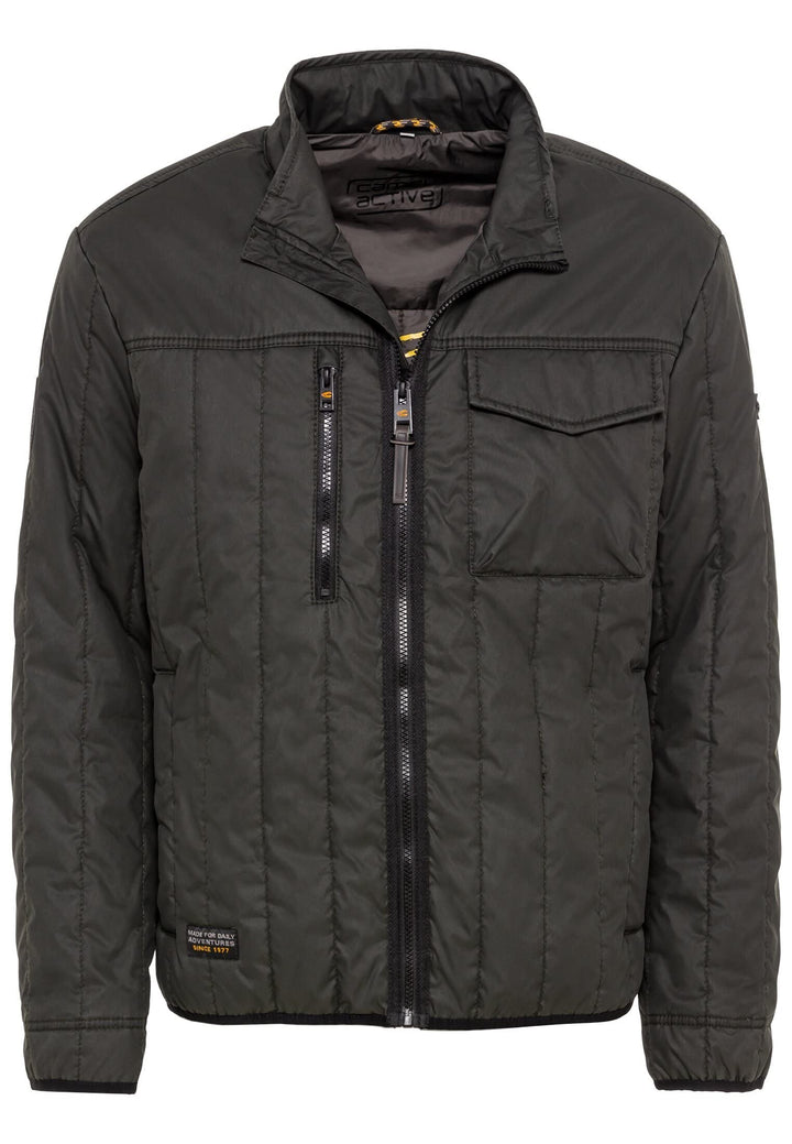 camel active Herren Stepp-Blouson mit Stehkragen 26 Dunkelgrün, 26 Dunkelgrün