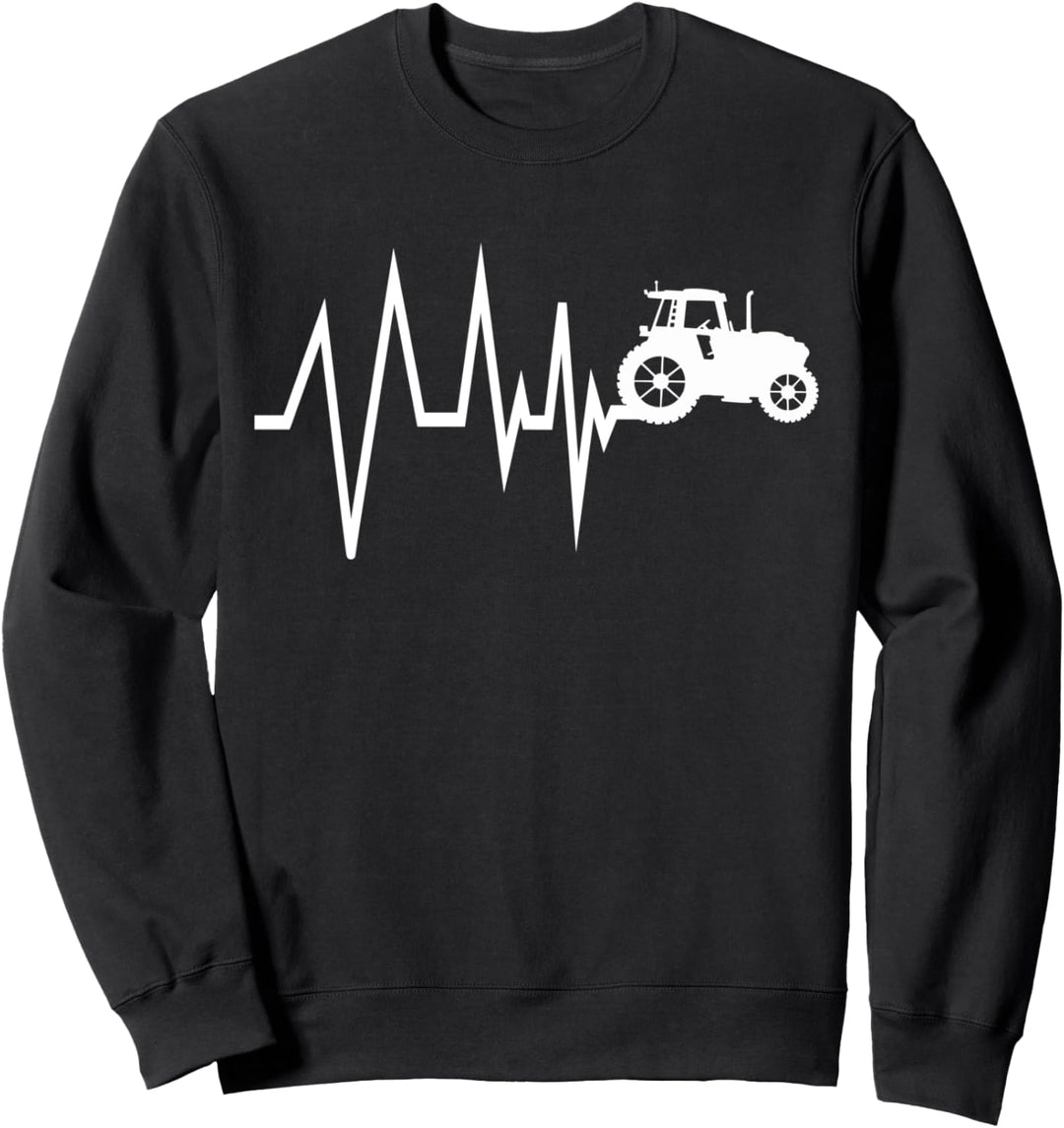 Traktor Landwirt Landwirtschaft Herzschlag Trecker Geschenk Sweatshirt