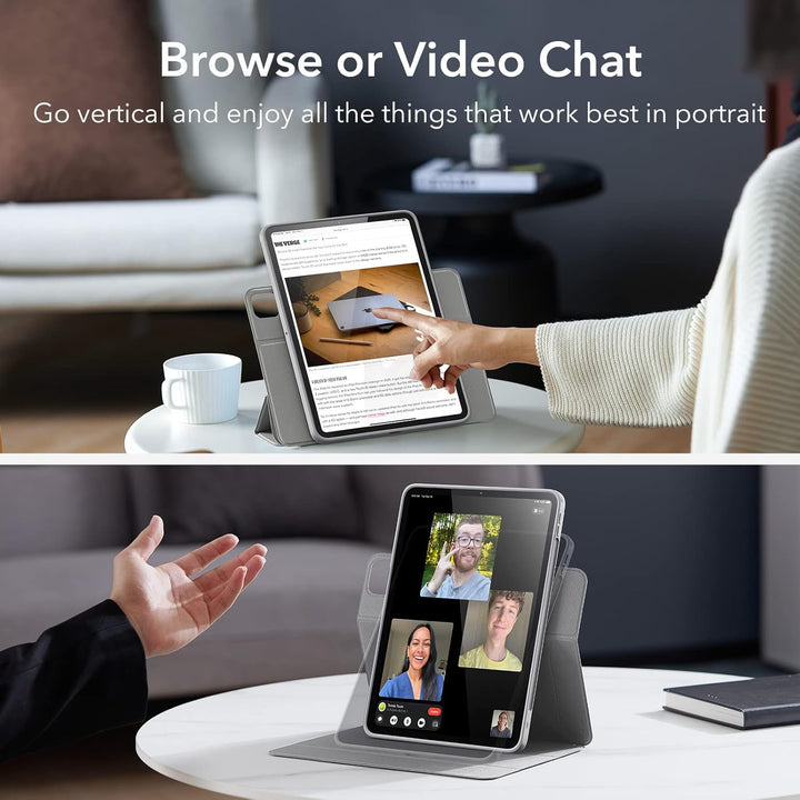 ESR für iPad Pro 11 Hülle Hybrid, iPad 11 Pro Hülle (2022/2021) mit Pencil Halter, Abnehmbare Magnet