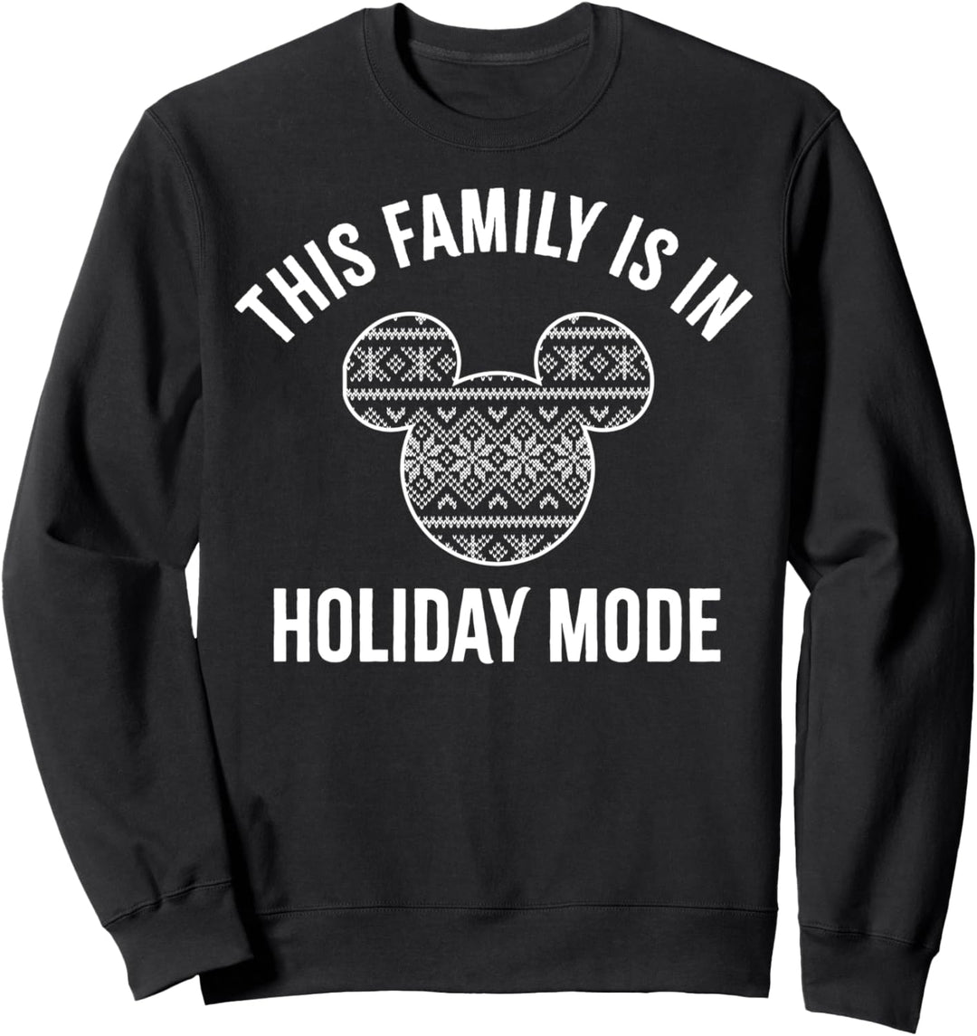 Disney Mickey And Friends Christmas Family In Holiday Mode Sweatshirt