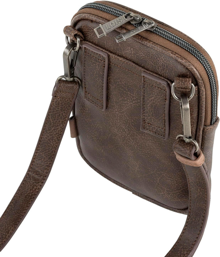 Lois - Umhängetasche Herren Klein mit Verstellbarem Riemen - Handytasche zum Umhängen Herren, Herren
