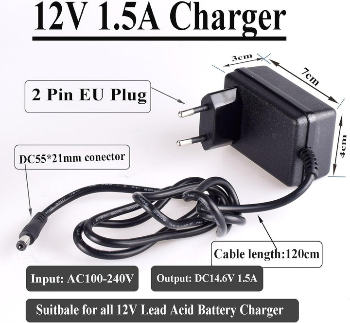 12V 1.5A Blei-Säure-Batterieladegerät mit mehrfachem Schutz mit PFC-Schaltungs-hohe Umwandlung für K