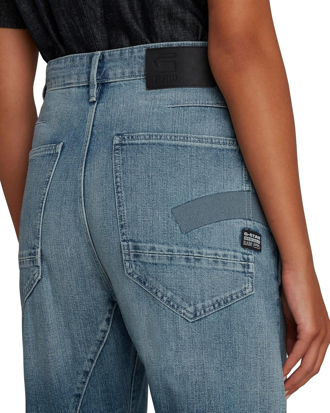 G-STAR Damen Jeans C-STAQ 3D Cropped Boyfriend C 26W / 32L Blau (Faded Tide D17870-c779-c460), 26W /
