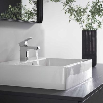 hansgrohe Waschtischarmatur Vernis Shape, Wasserhahn Bad mit Auslauf Höhe 70 mm, mit Zugstange, Bada