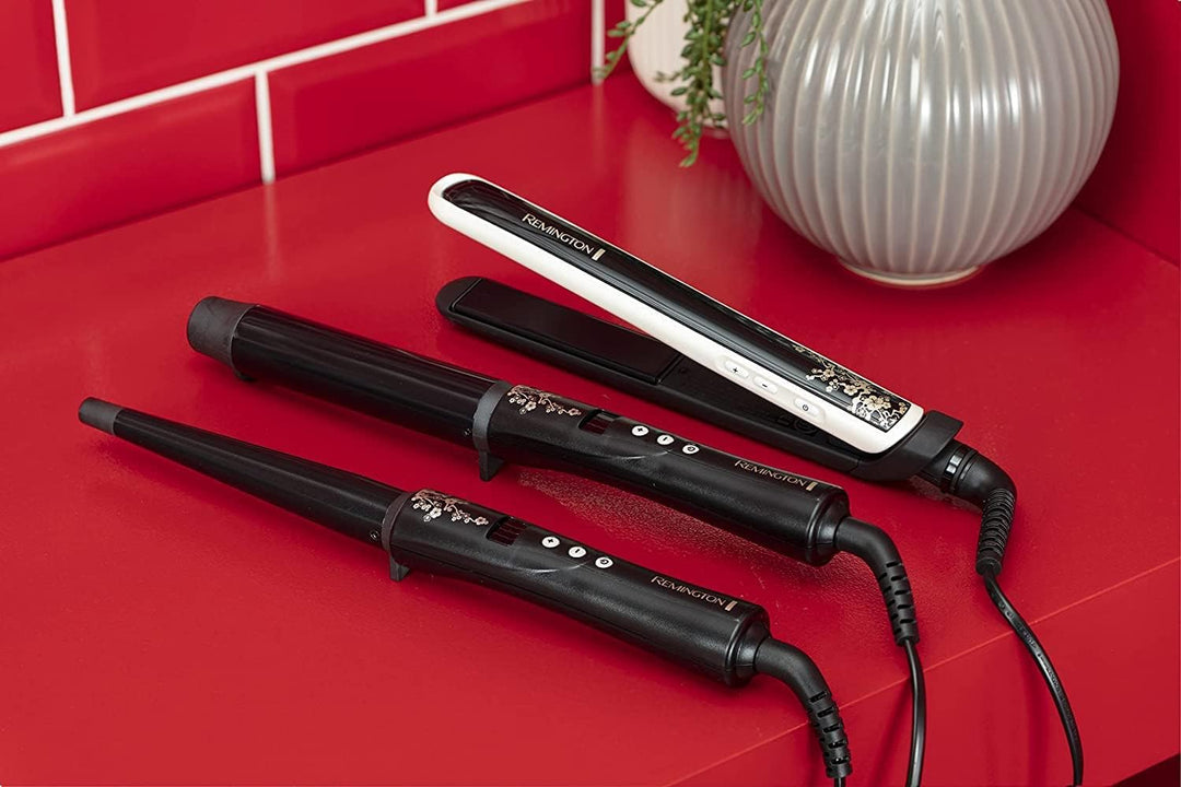 Remington Lockenstab grosse Locken [32mm] Pearl Digital (Keramikbeschichtung mit echten Perlen) LCD-