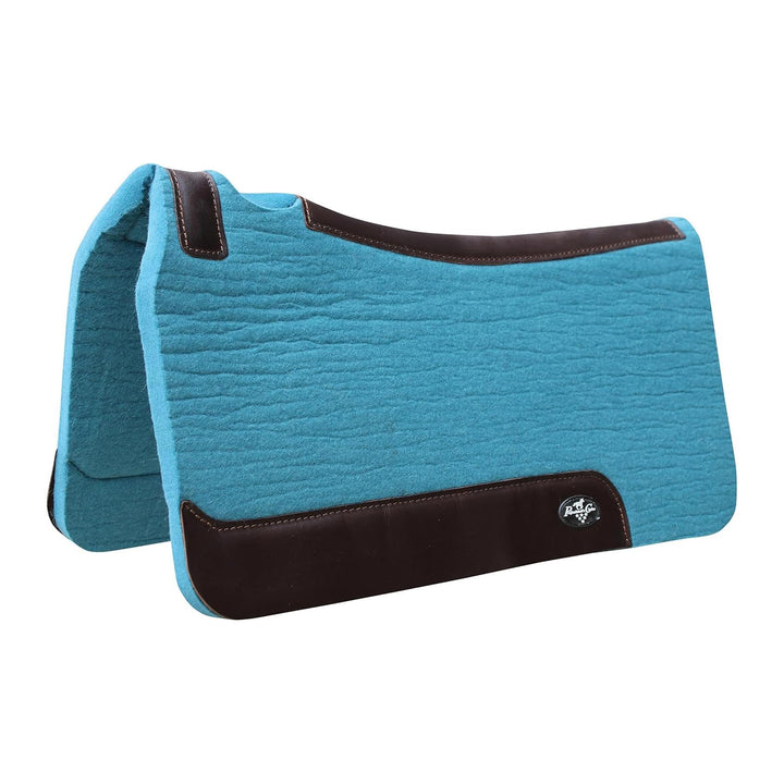 Professional's Choice Schabracke aus 100% dampfgepresstem Wollfilz 31" x 32" Pazifikblau, 31" x 32"