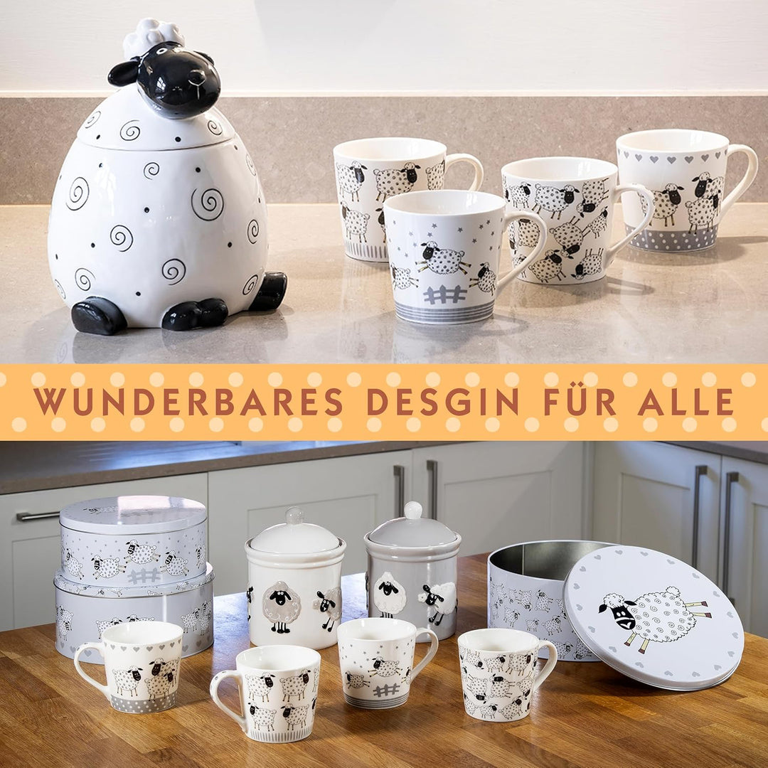 SPOTTED DOG GIFT COMPANY Keksdose Metall, Plätzchendose Set, 3-teilig Gebäckdose Rund für Gebäck Kuc
