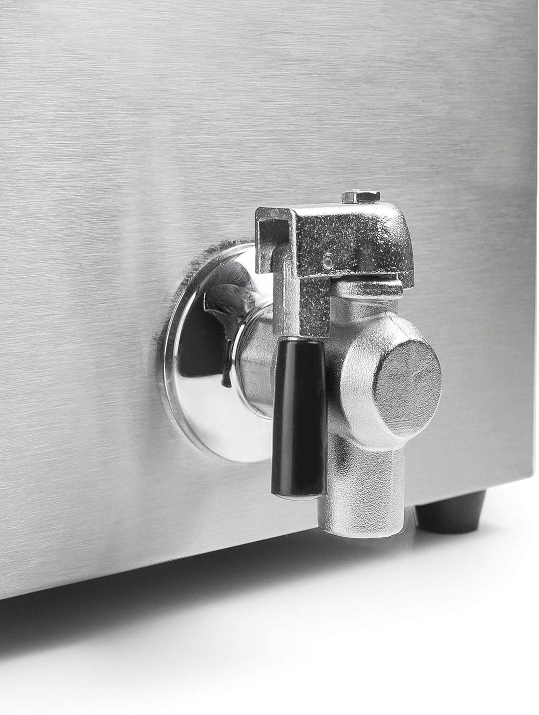 Lacor 69468 69468 Elektrische Frittiermaschine mit professionellem Hahn, 3250 W, 8 l, Edelstahl Prof