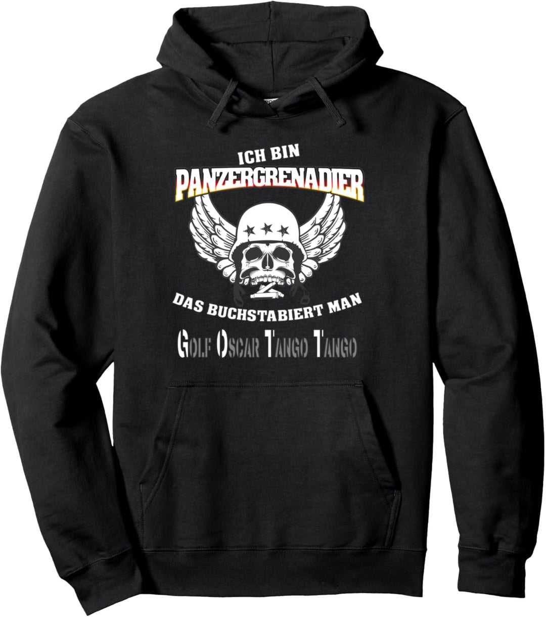 Panzergrenadier Motiv - Ich bin Gott - Geschenk für Soldaten Pullover Hoodie