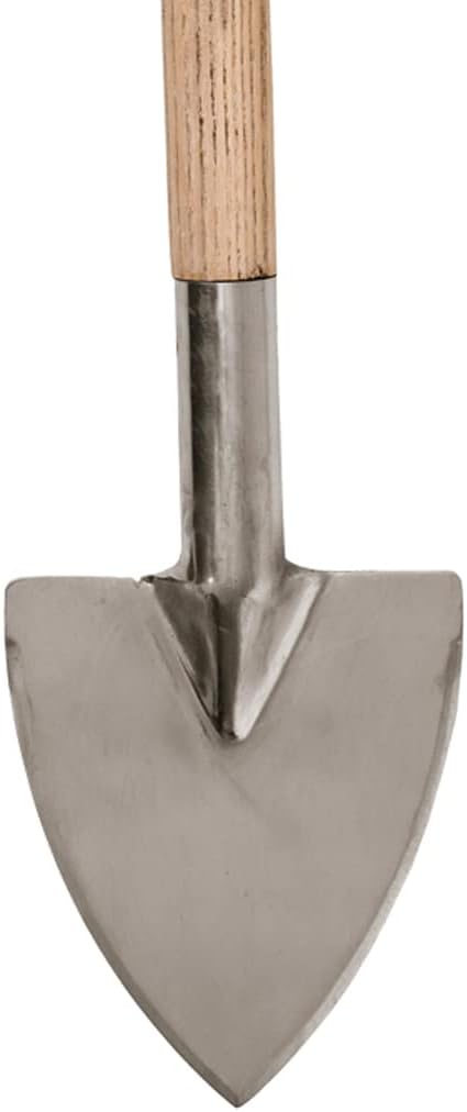 Kent & Stowe Staudenspaten – Profi-Spaten aus Edelstahl, für die Verwendung im Beet, Gartenspaten mi