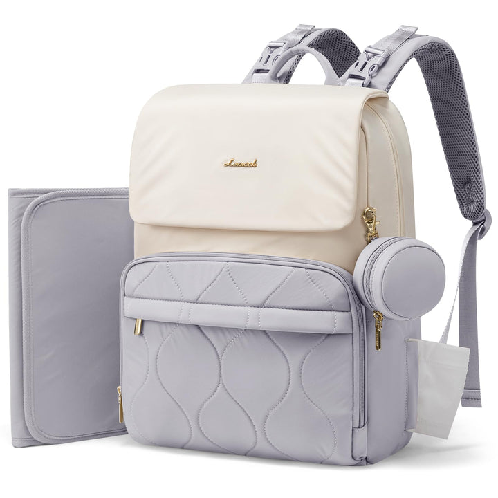 LOVEVOOK Wickelrucksack Gross Wickeltasche Rucksack Diaper Bag für Mama Papa | Lässig Babytasche mit