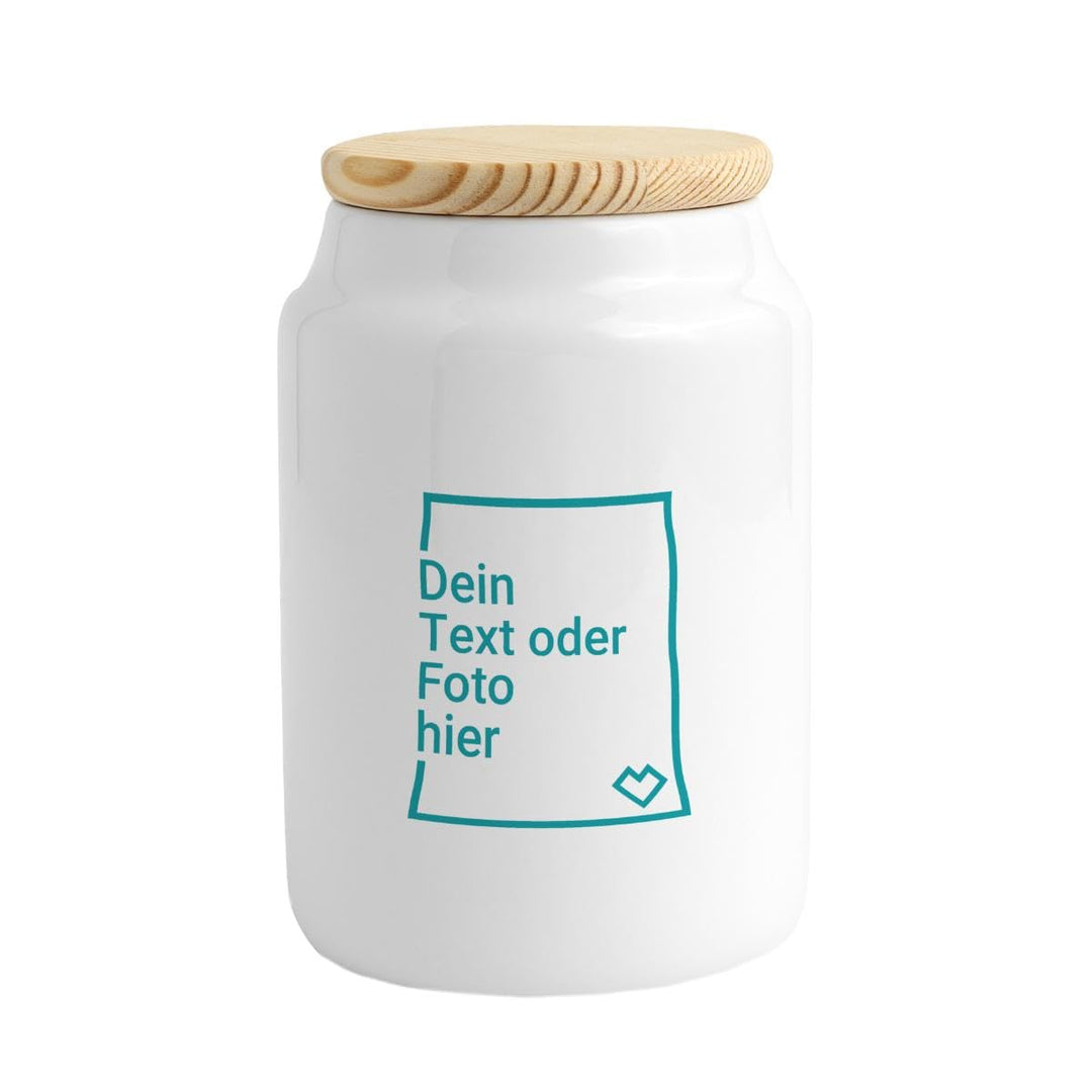 Spreadshirt Personalisierbarer Vorratsbehälter Selbst Gestalten Mit Foto Oder Text Wunschmotiv Keksd