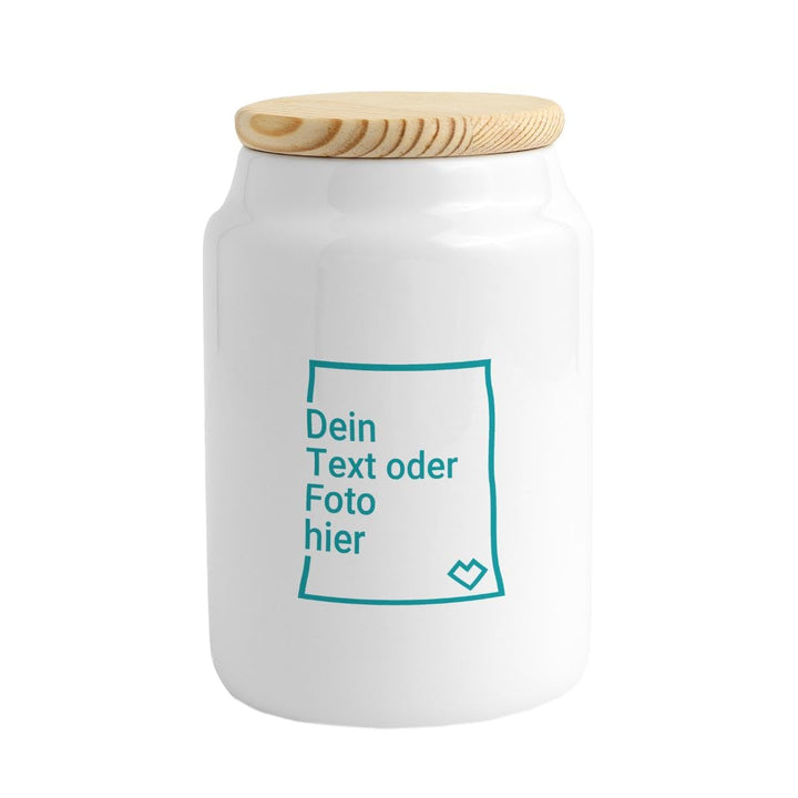 Spreadshirt Personalisierbarer Vorratsbehälter Selbst Gestalten Mit Foto Oder Text Wunschmotiv Keksd