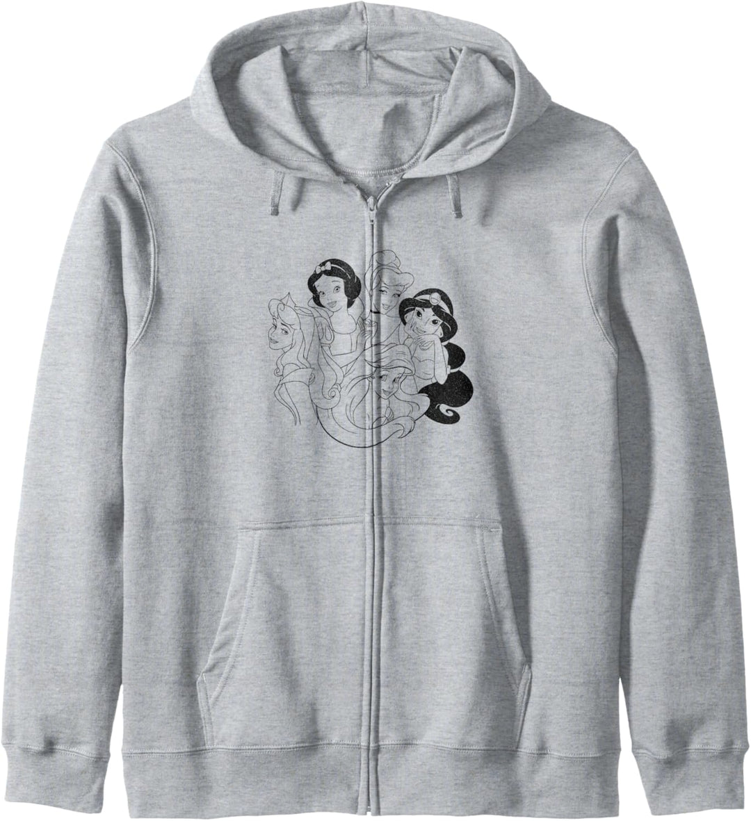 Disney Princess Simple Outline Kapuzenjacke
