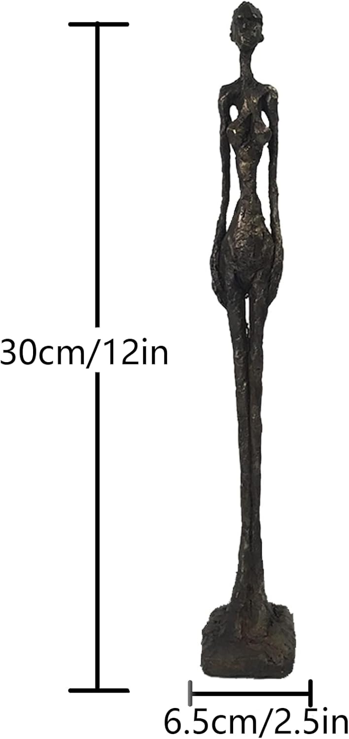 Giacometti Bronze Skulptur Statue Figur,Abstrakte Moderne Kunst Deko, Wohnzimmer Büro Galerie, Künst