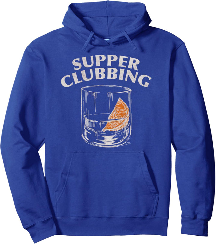 Drinking Supper Clubbing Orange Pullover Hoodie