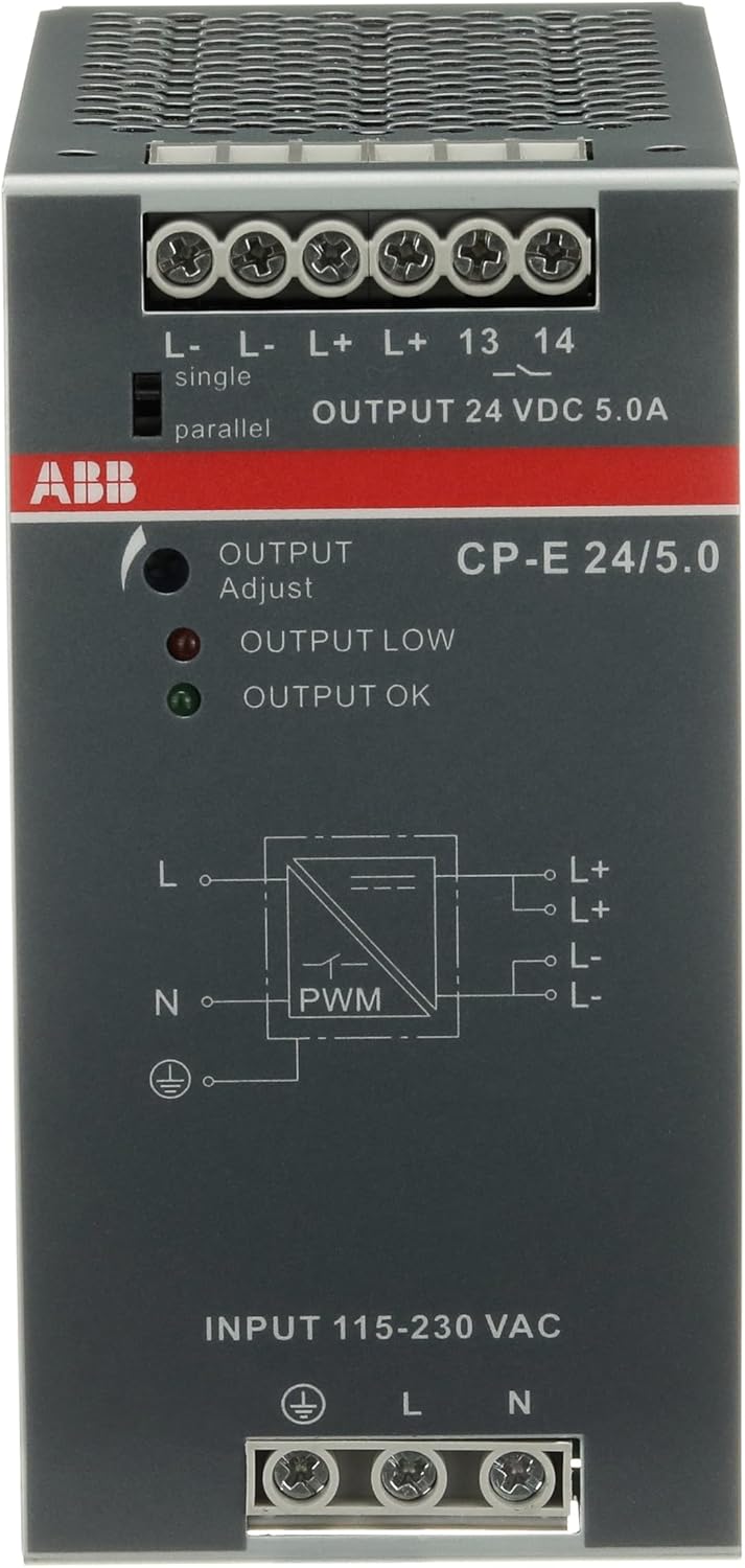 ABB CP-E Switch-Mode DIN-Schienen Netzteil 120W, 90 → 132 V ac, 180 → 264 V ac, 210 → 375V dc,