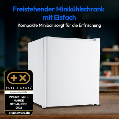 MEDION mini Kühlschrank (mit Eisfach, 41 Liter Nutzinhalt, klein, höhenverstellbare Füsse, für Geträ