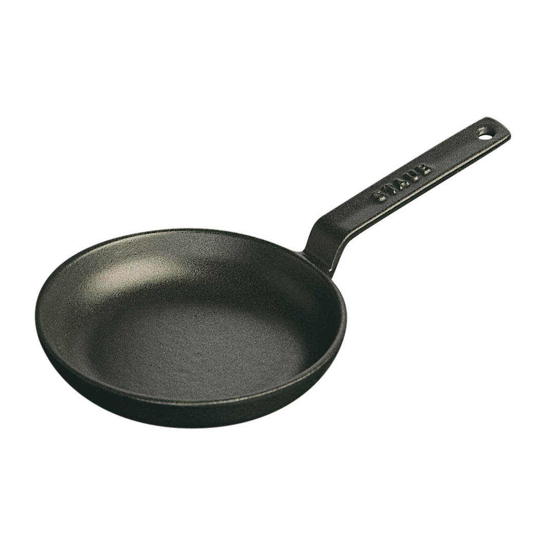 STAUB Mini-Bratpfanne aus Gusseisen, 12,1 cm, schwarz matt