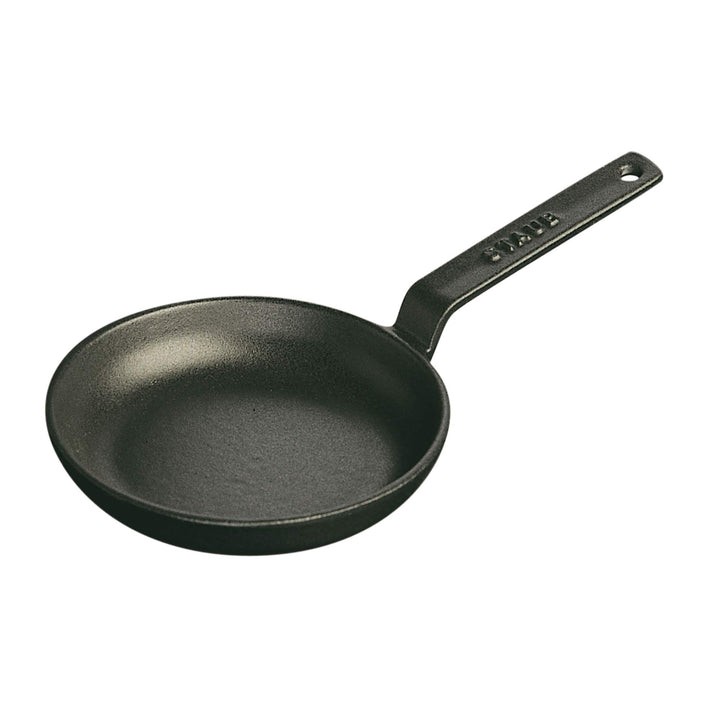 STAUB Mini-Bratpfanne aus Gusseisen, 12,1 cm, schwarz matt