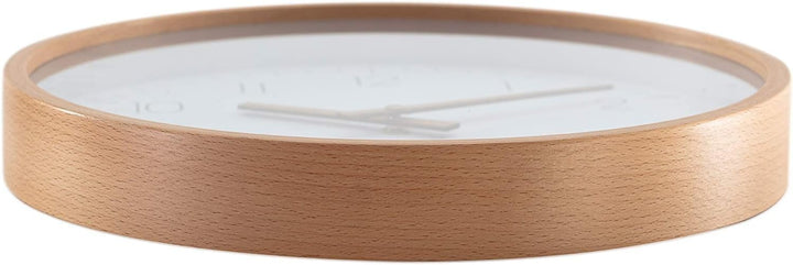 ALBA HORTREE Wanduhr, Holz (Buche)/Glas, holzfarben, 30 cm 30 cm Holzfarben, 30 cm Holzfarben