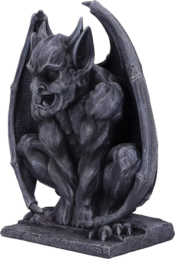 Nemesis Now Dark Black Grotesque Figurine Adalward Dekofigur, groteske Gargoyle, Dunkelschwarz, Schw