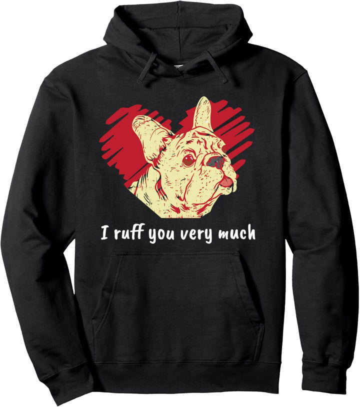 Französische Bulldogge Motiv mit Spruch Frenchie Bulldog Pullover Hoodie