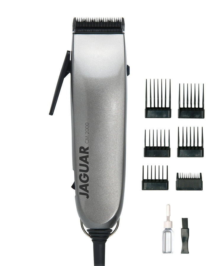 JAGUAR Haarschneidemaschine CM 2000 Silver | Profi-Haarclipper für Netzbetrieb | Schnellmontage-Syst
