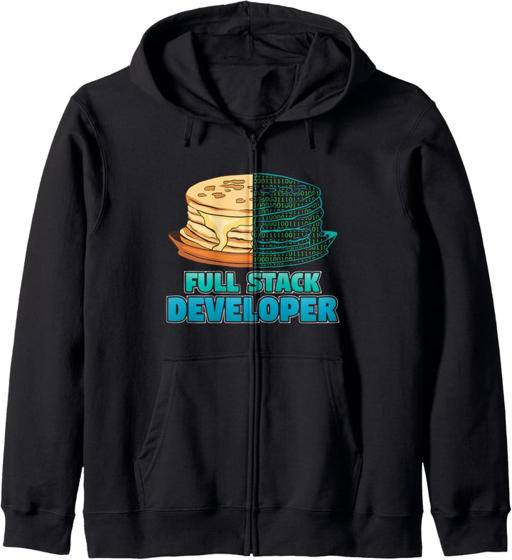 Full Stack Developer Funny Pancake Web Programmer Coder Kapuzenjacke