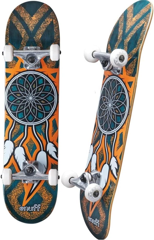 ENUFF Dreamcatcher Complete Skateboard, Einheitsgrösse Teal/Orange (mehrfarbig)