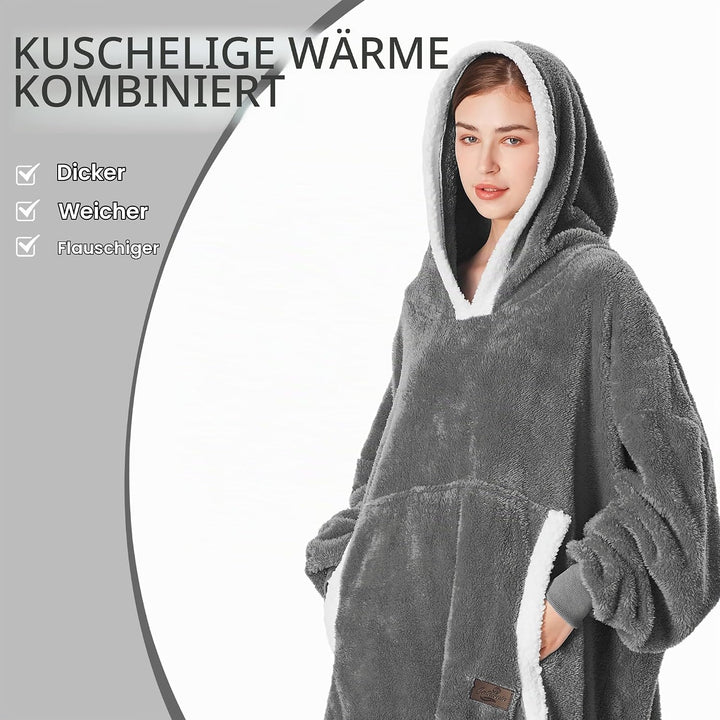 Catalonia Classy Decke mit Ärmel Oversize Hoodie Kuscheldecke-Kuscheldecke Zum Anziehen mit Ärmeln u