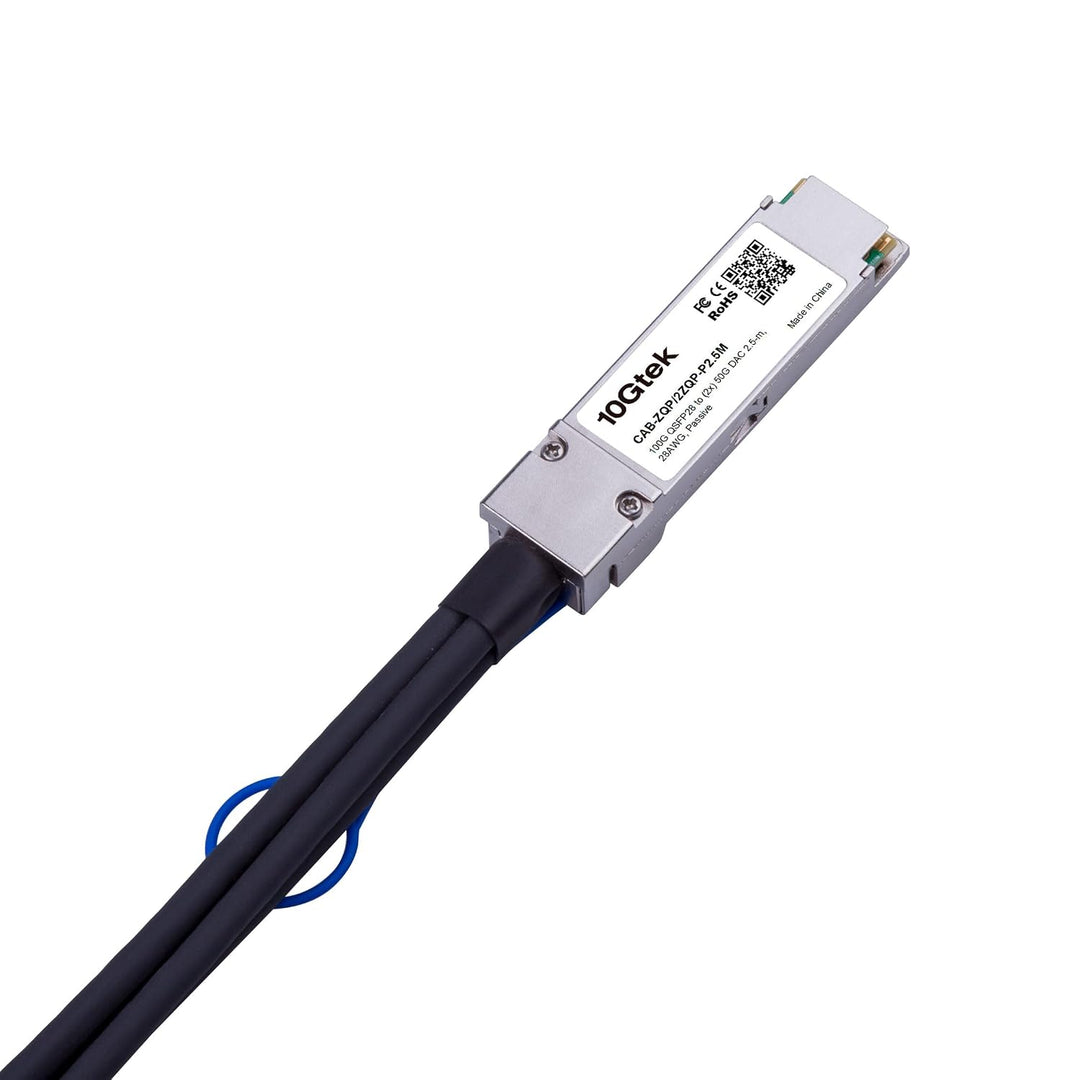 100GbE to 2x50GbE Splitter DAC, QSFP28 to 2xQSFP28 (4CHx25G to 2x2CHx25G), for Mellanox MCP7H00-G02A