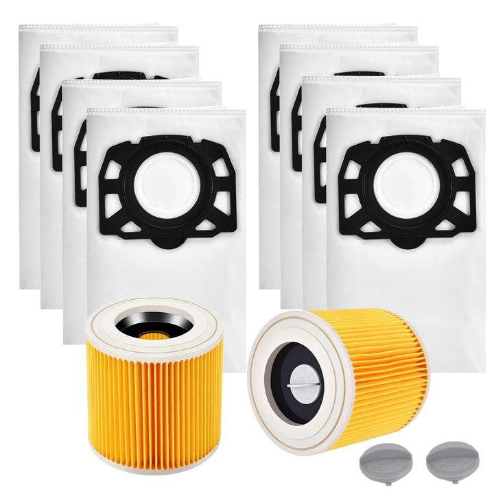 KFI 357 Staubsaugerbeutel + KFI 3310 Filter für Kärcher WD3 WD2/WD2 Plus