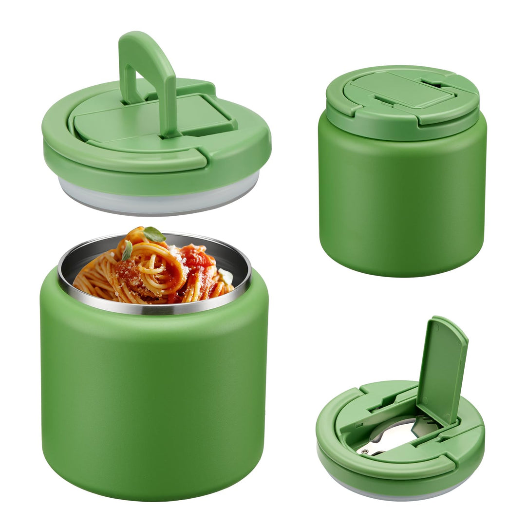 Itslife Thermobehälter für Essen 760ml, Edelstahl Warmhaltebehälter Essen mit Löffel, Thermo Lunchbo