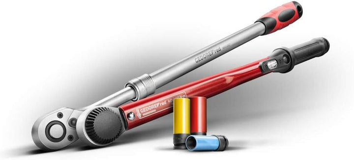 GEDORE red Radwechsel-Satz, Set 3-teilig, gefüllt, Werkzeug für KFZ-Handwerker, Reifenwechsel, R6900