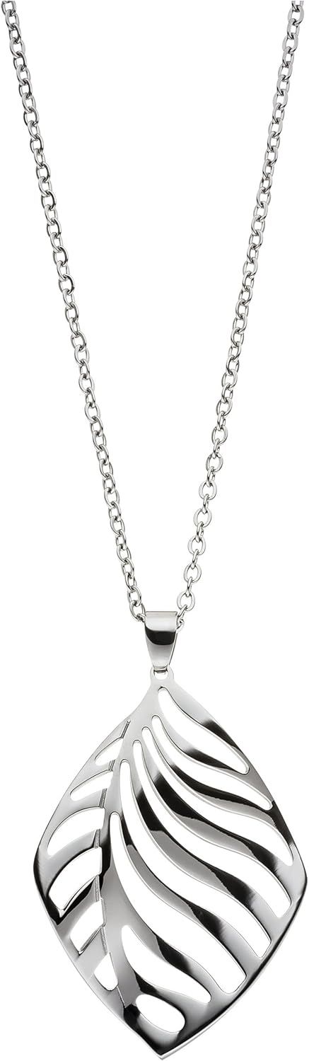 Jobo Damen-Halskette aus Edelstahl mit Anhänger 47 cm