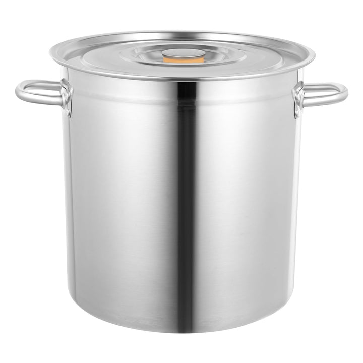 35L Edelstahl Fass Kochtopf, Gastronomie Kochtopf Gross Suppentopf Edelstahl Kochtöpfe mit Deckel Gr