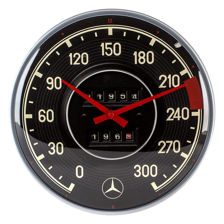 Nostalgic-Art Retro Wanduhr, Ø 31 cm, Mercedes-Benz – Tacho – Geschenk-Idee für Mercedes-Benz Access