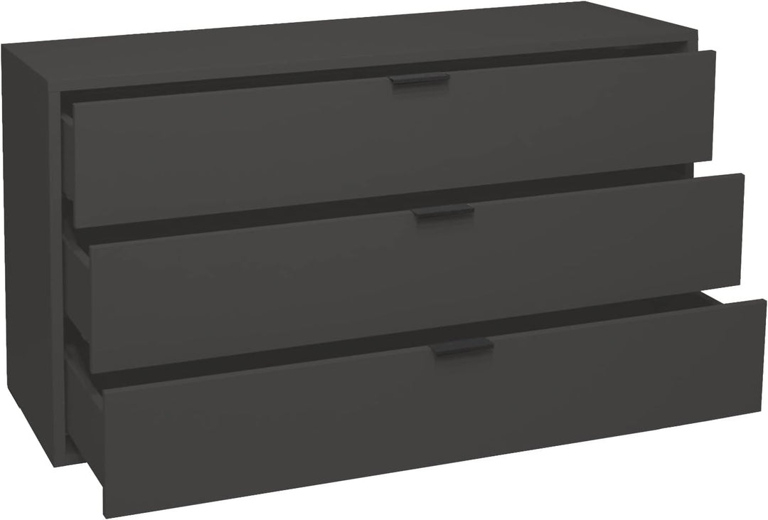 Bonnie/KO_03-119 Anthrazit matt Lack Schubladenkommode Kommode Sideboard ca. 119 x 67 x 45 cm