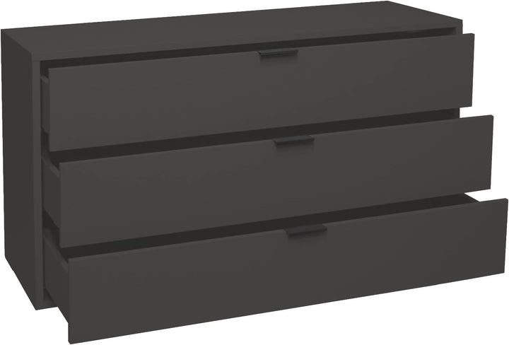 Bonnie/KO_03-119 Anthrazit matt Lack Schubladenkommode Kommode Sideboard ca. 119 x 67 x 45 cm