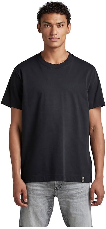 G-STAR RAW Herren Essential Loose T-Shirt XS Schwarz (Dk Black D22769-d347-6484), XS Schwarz (Dk Bla