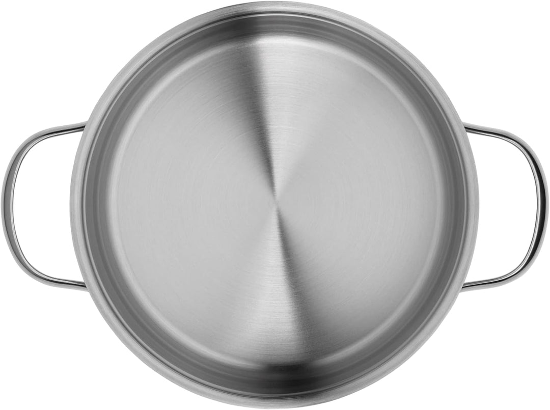 WMF Provence Plus Kochtopf klein 20cm, Glasdeckel, Bratentopf Induktion 2,5l, Cromargan Edelstahl po