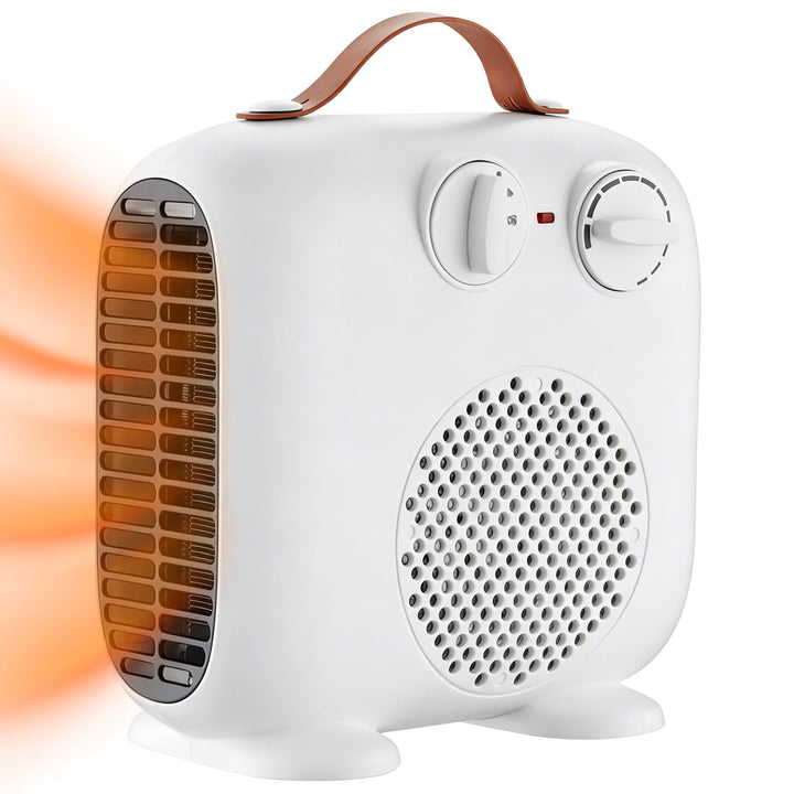 Energiesparend Heizlüfter 2000W Klein Tragbare Leiser Elektrischer Heizlüfter 3-Gang Heizung Lüfter