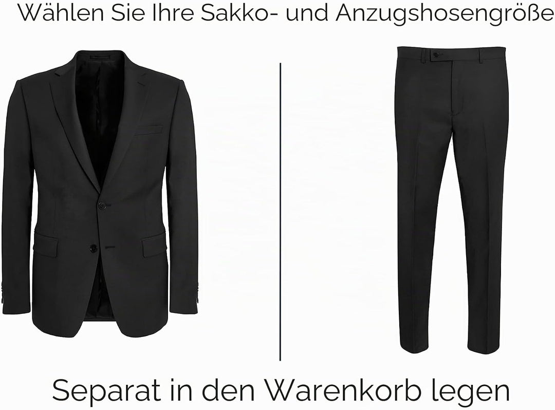 Calvin Klein Anzugsteil für Herren, Enge Passform 29W / 29L Schwarz, 29W / 29L Schwarz