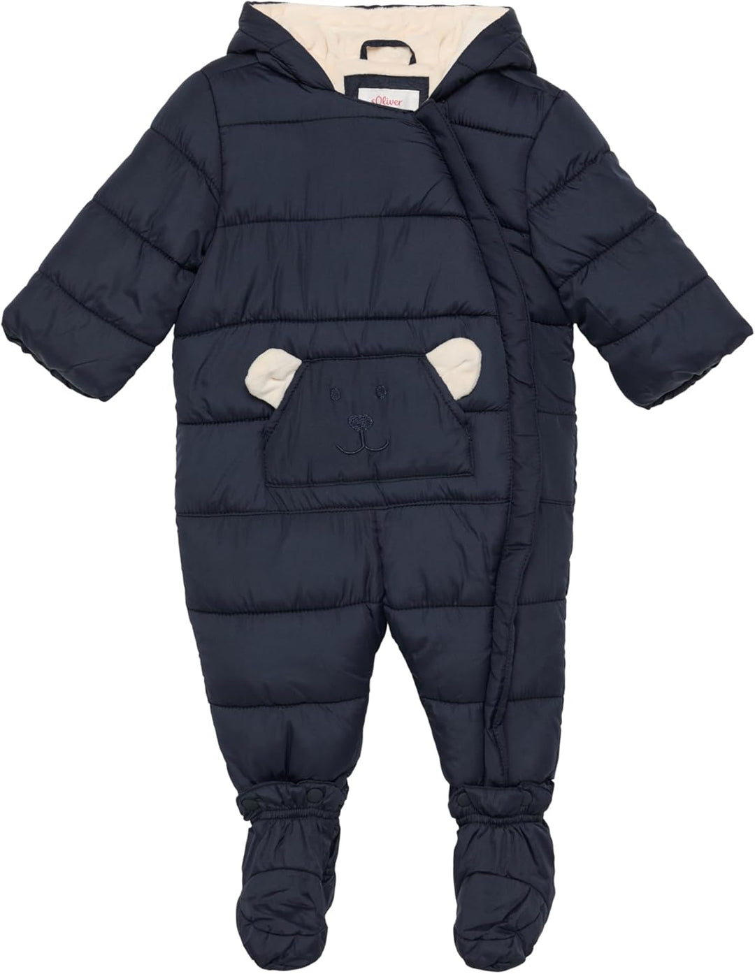Schneeanzug mit abnehmbaren Füsschen und samtigem Fleecefutter 62 Navy, 62 Navy