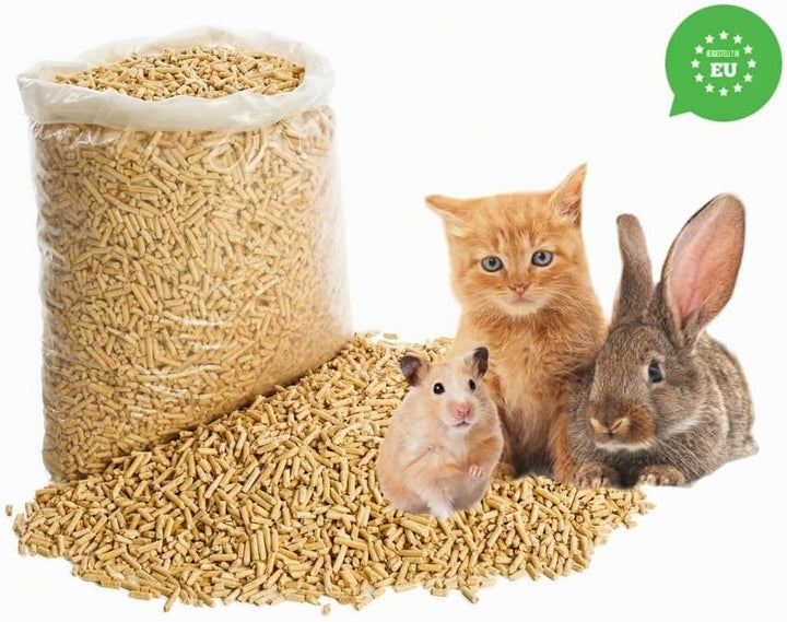 Katzenstreu Holzpellets 15 kg 30l – Holzstreu für Eine Effektive Geruchs und Feuchtigkeitskontrolle