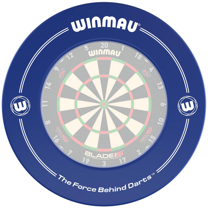 WINMAU Unisex – Erwachsene Printed Dartboard Surround Standard Blue, Standard Blue