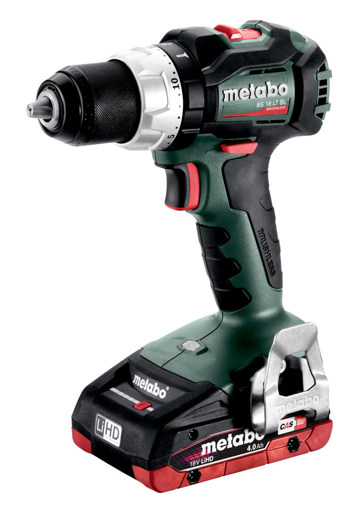 Metabo Akku-Bohrschrauber BS 18 LT BL (602325800) Kunststoffkoffer 18V 2x4Ah LiHD + ASC 55, Farbe, S