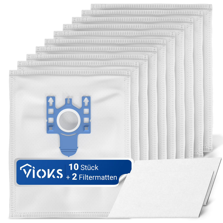 VIOKS Staubsauger Beutel SET20x Ersatz für Miele Staubsaugerbeutel 9917730 für s 8340 & Ersatz für M